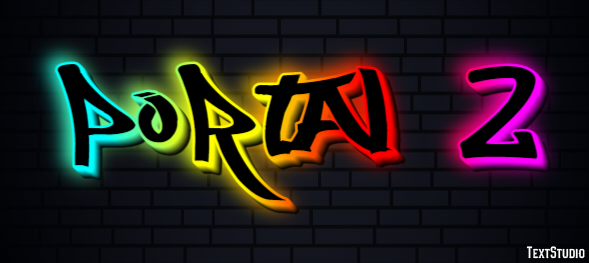 Portal 2 Efecto de Texto