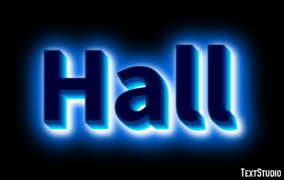 Hall Text Effect