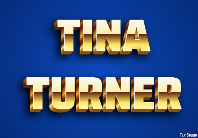 Tina Turner Effet de Texte