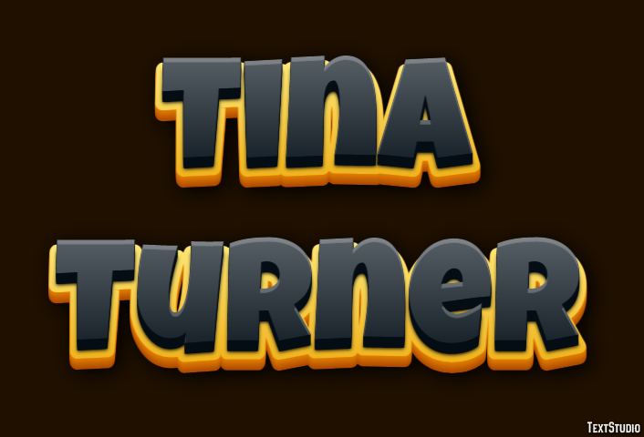 Tina Turner Efeito do texto