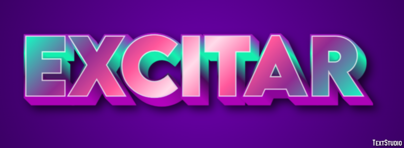 Excitar Texteffekt