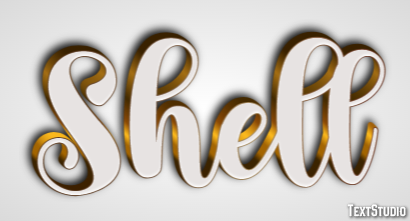 Shell Text effect