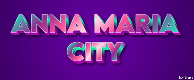Anna Maria City Effetto testo