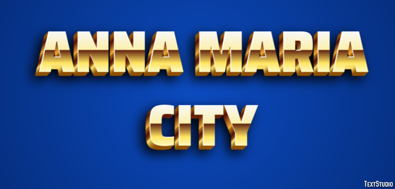 Anna Maria City Effetto testo