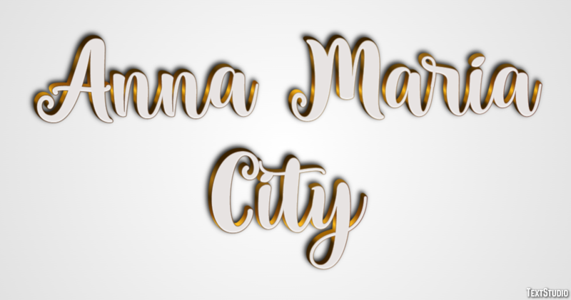 Anna Maria City Effetto testo