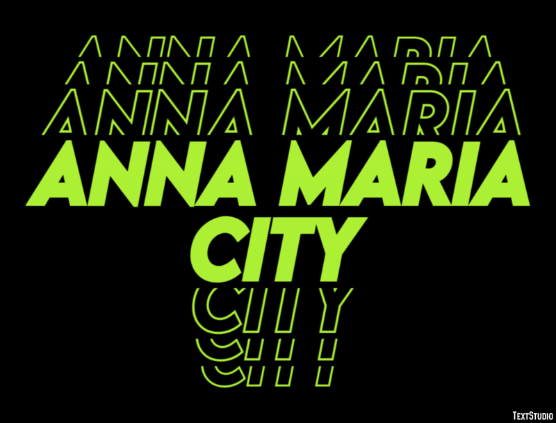 Anna Maria City Effetto testo