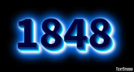 1848 Text Effect