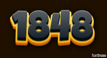 1848 Efecto de Texto