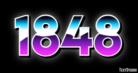 1848 Text Effect
