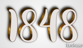 1848 Efecto de Texto