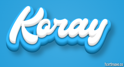 Koray Efeito de texto