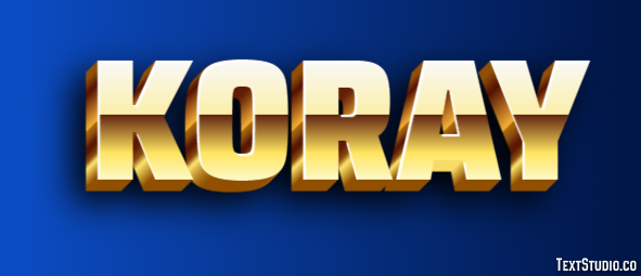 Koray Efeito de texto