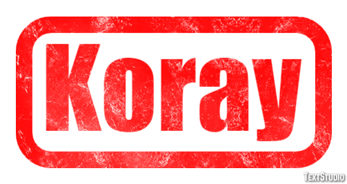 Koray Efeito de texto
