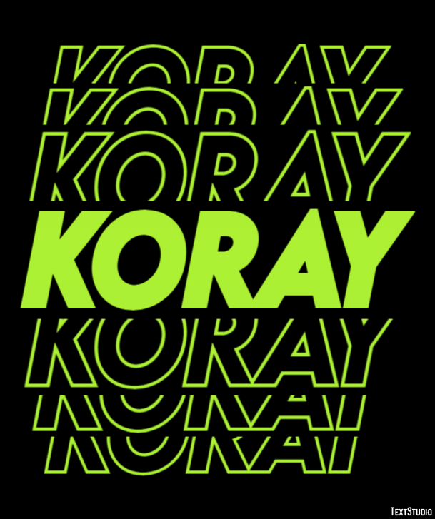 Koray Эффект текста