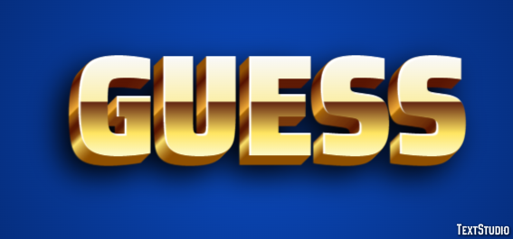 Guess Text Effect