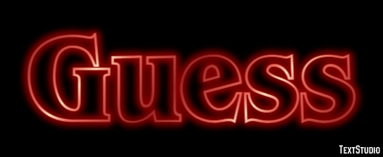 Guess Text Effect