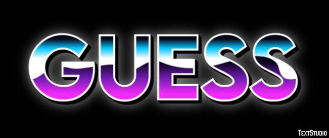 Guess Texteffekt