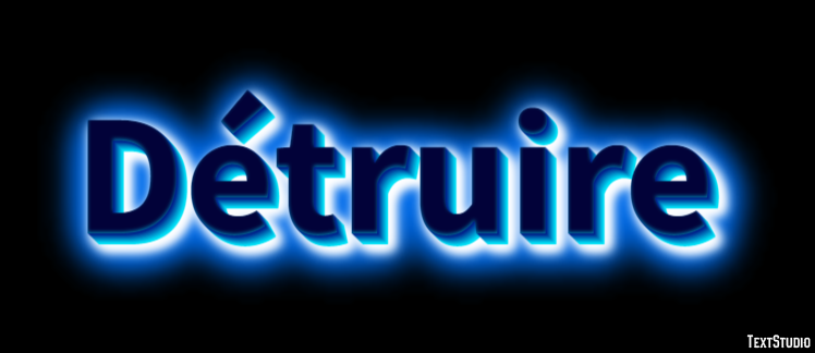Détruire Effet de Texte