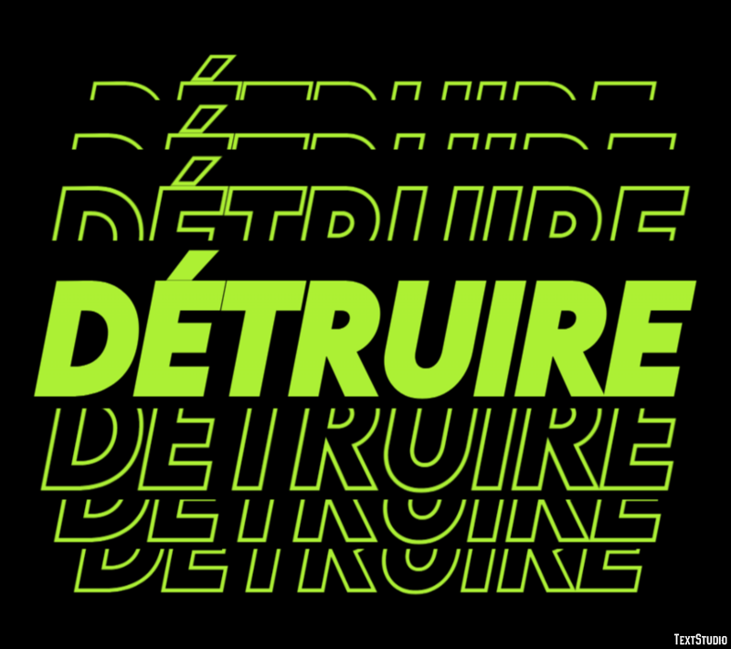 Détruire Effet de Texte