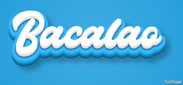 Bacalao テキスト効果