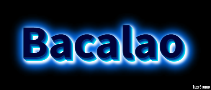 Bacalao Efecto de Texto