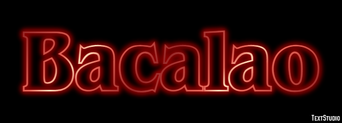 Bacalao Tekst Effect