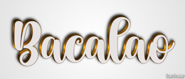Bacalao Efecto de Texto