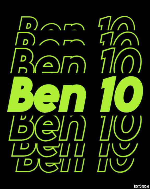 Ben 10 テキスト効果