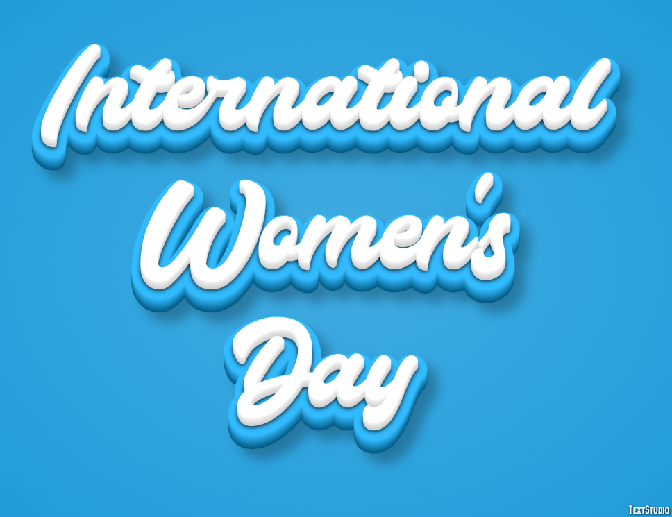 International Women's Day Tekst effect