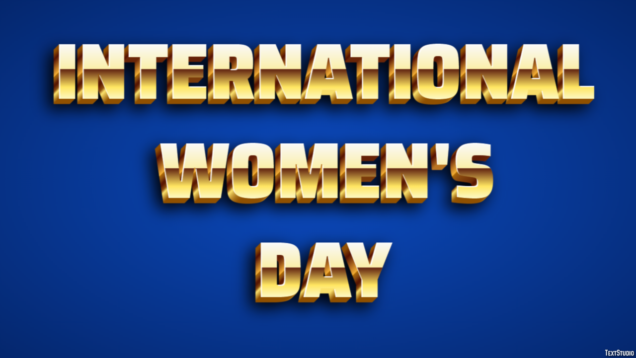 International Women's Day Tekst effect