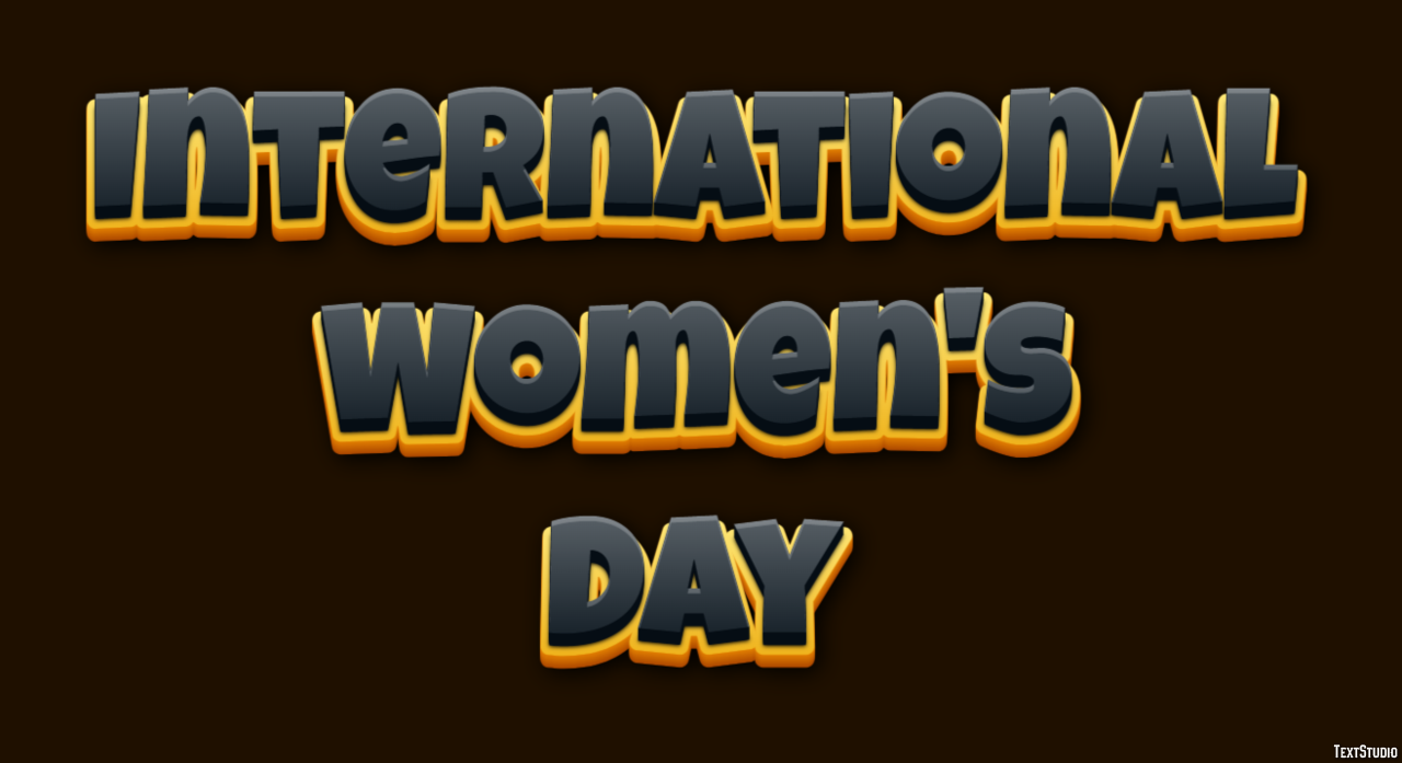 International Women's Day Tekst effect