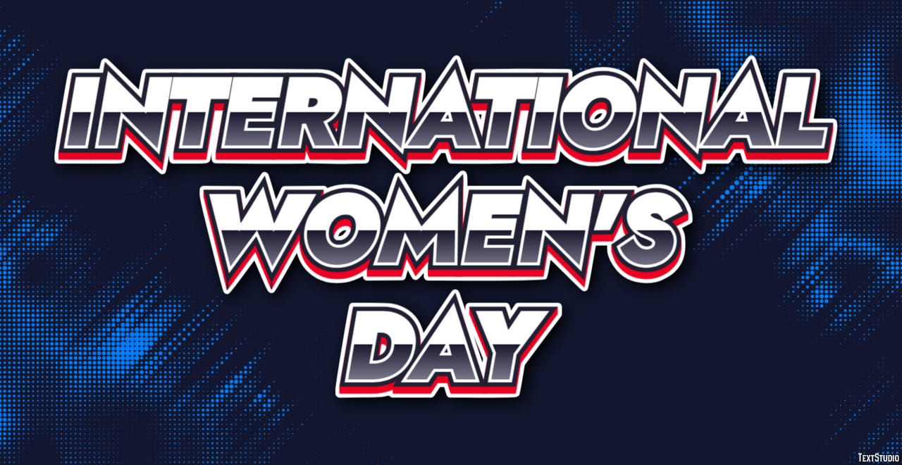 International Women's Day Tekst effect