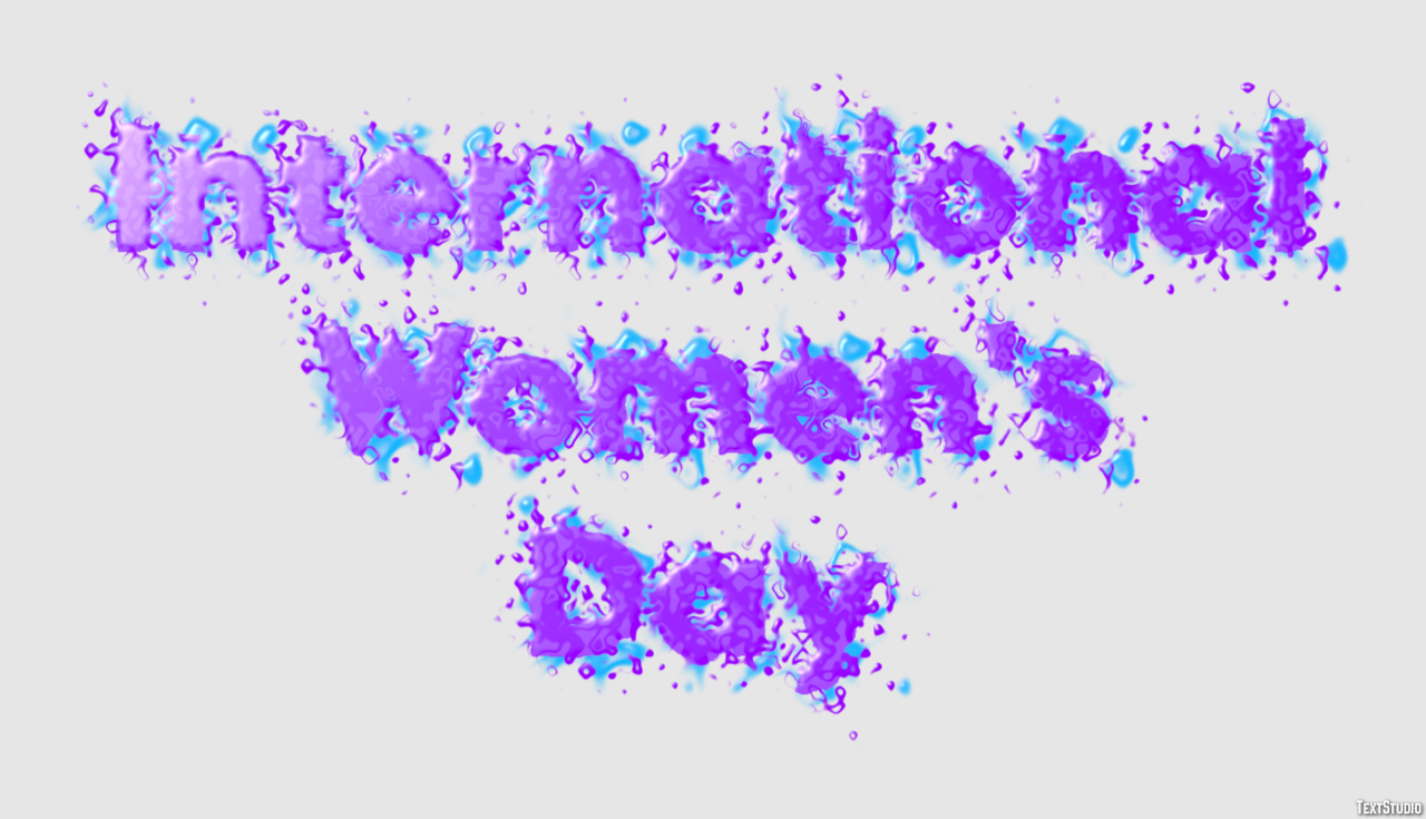 International Women's Day Tekst effect