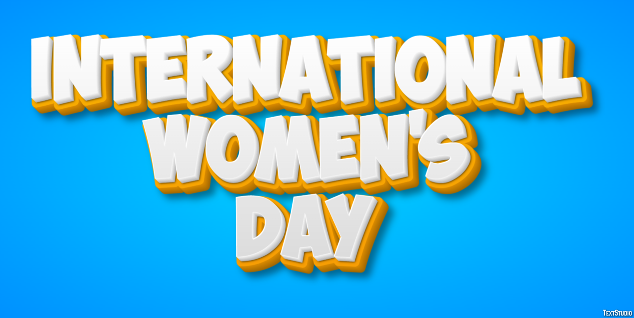 International Women's Day Tekst effect