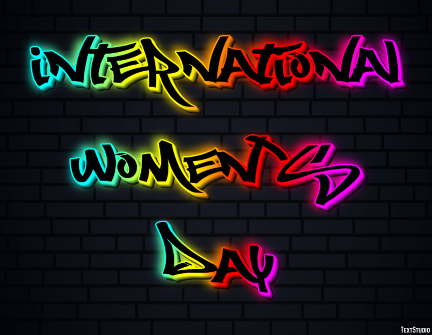 International Women's Day Tekst effect