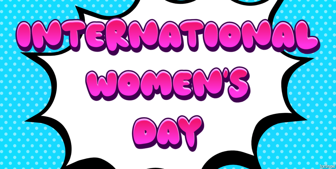 International Women's Day Tekst effect