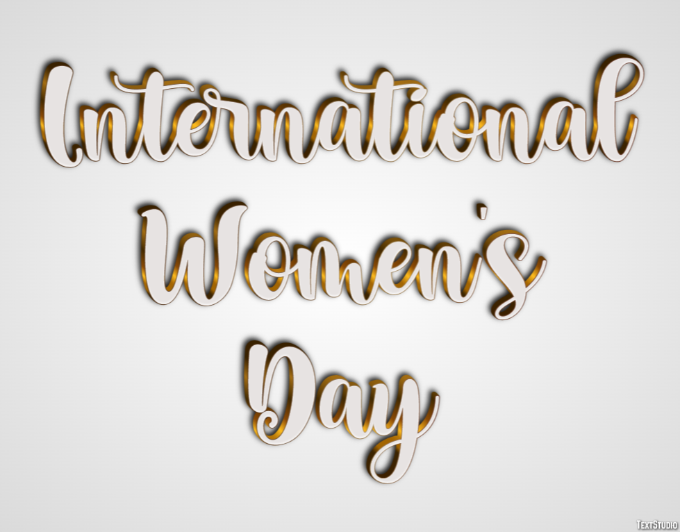 International Women's Day Tekst effect