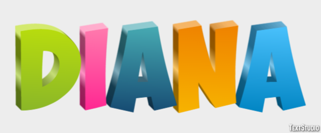 Diana Text effect