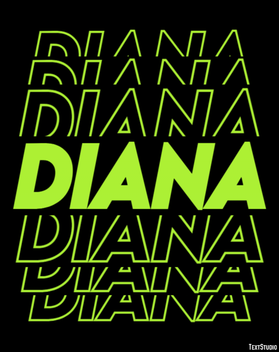Diana Text effect