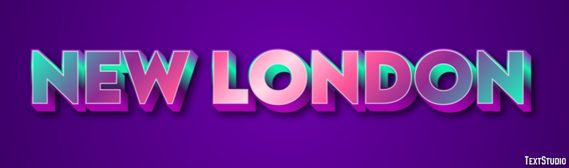 New London Effetto testo