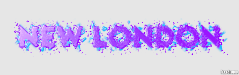 New London Effetto testo