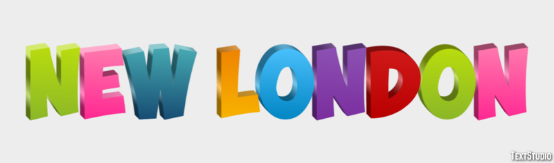 New London Effetto testo