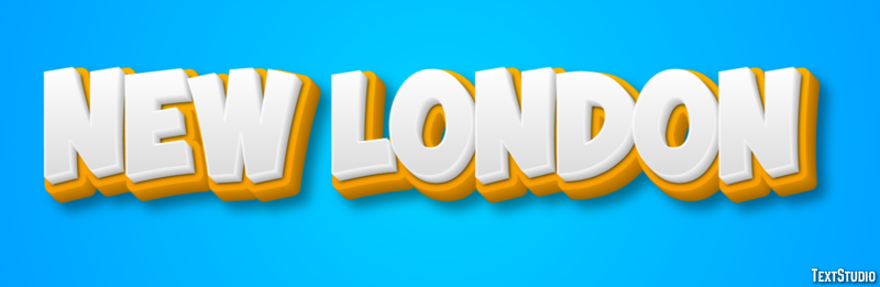 New London Effetto testo