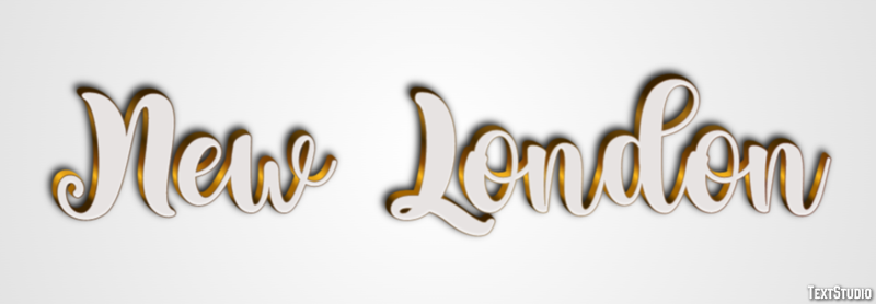 New London Effetto testo