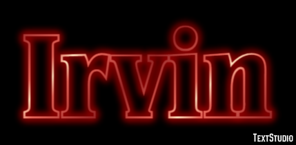 Irvin Text effect