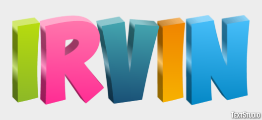 Irvin Text effect