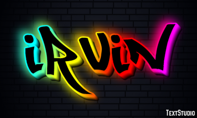 Irvin Text effect