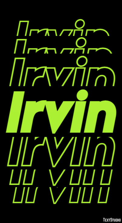 Irvin Text Effect