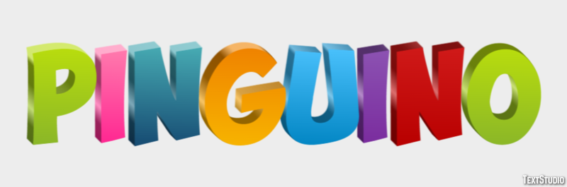 Pinguino Texteffekt