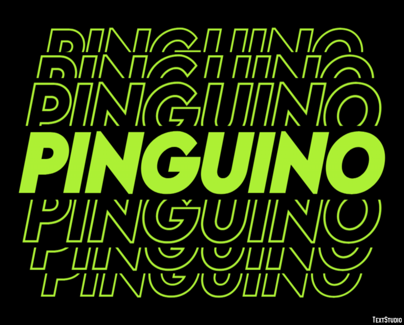 Pinguino Effetto testo